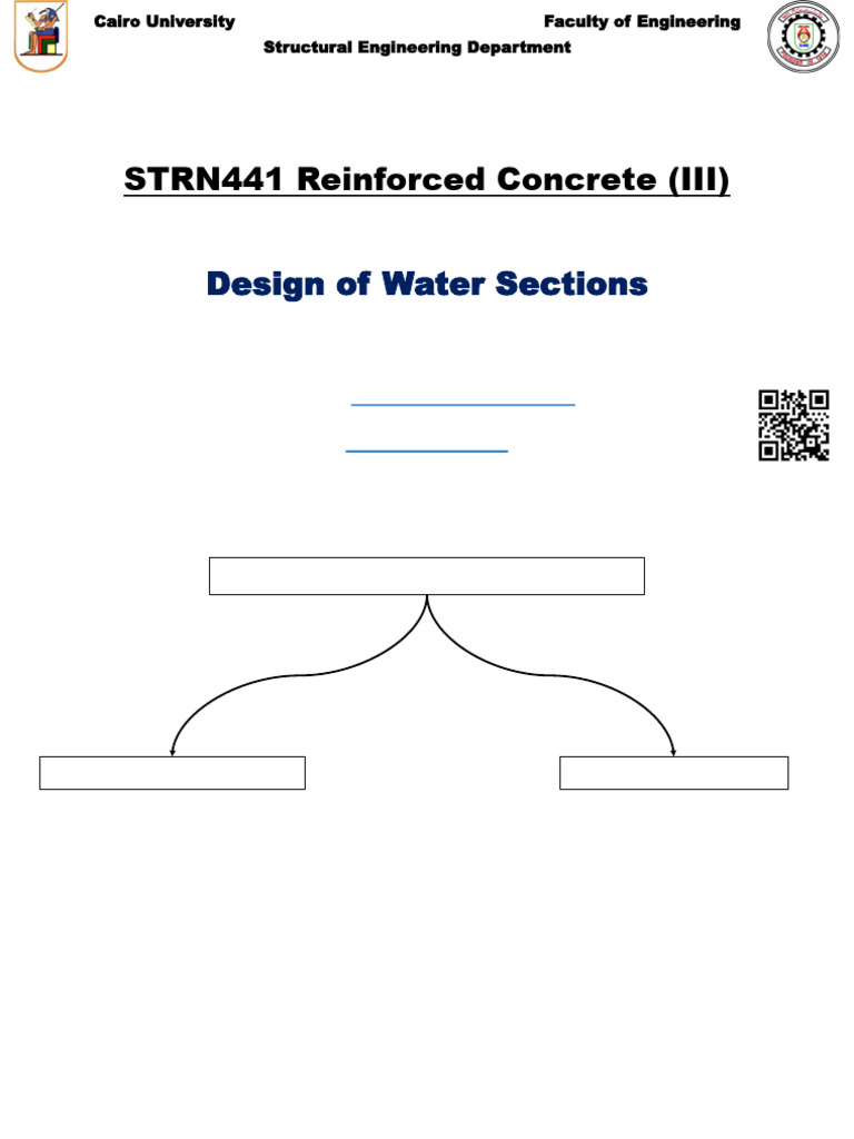 Water Section Design in Reinforced Concrete | PDF | Solid Mechanics ...