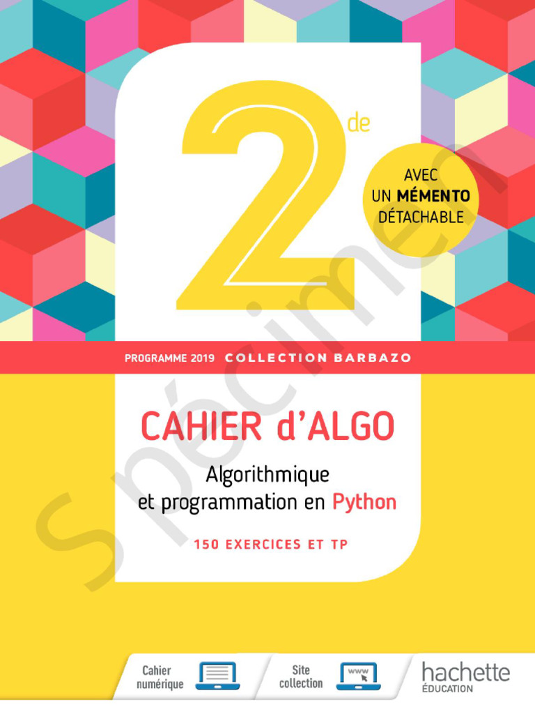 Cahier Algo Et Python | PDF