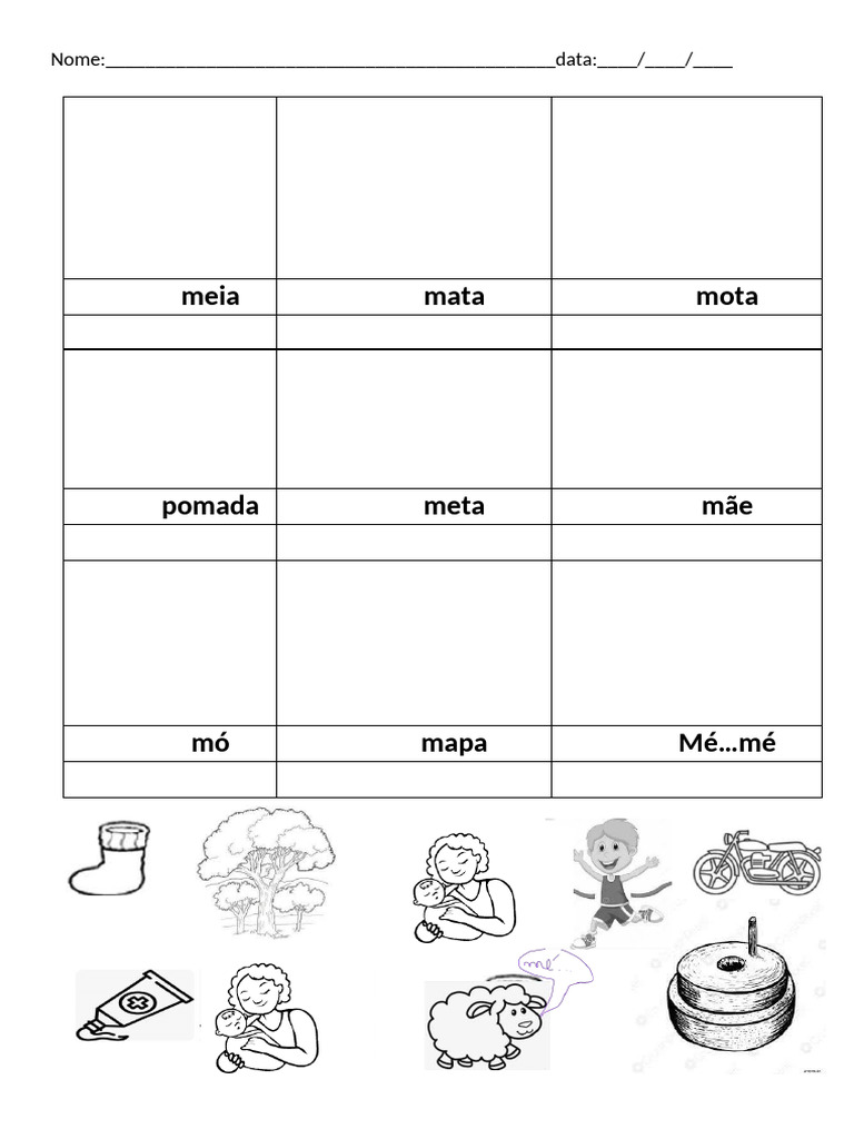 Frases com a Letra M para Alfabetização | PDF