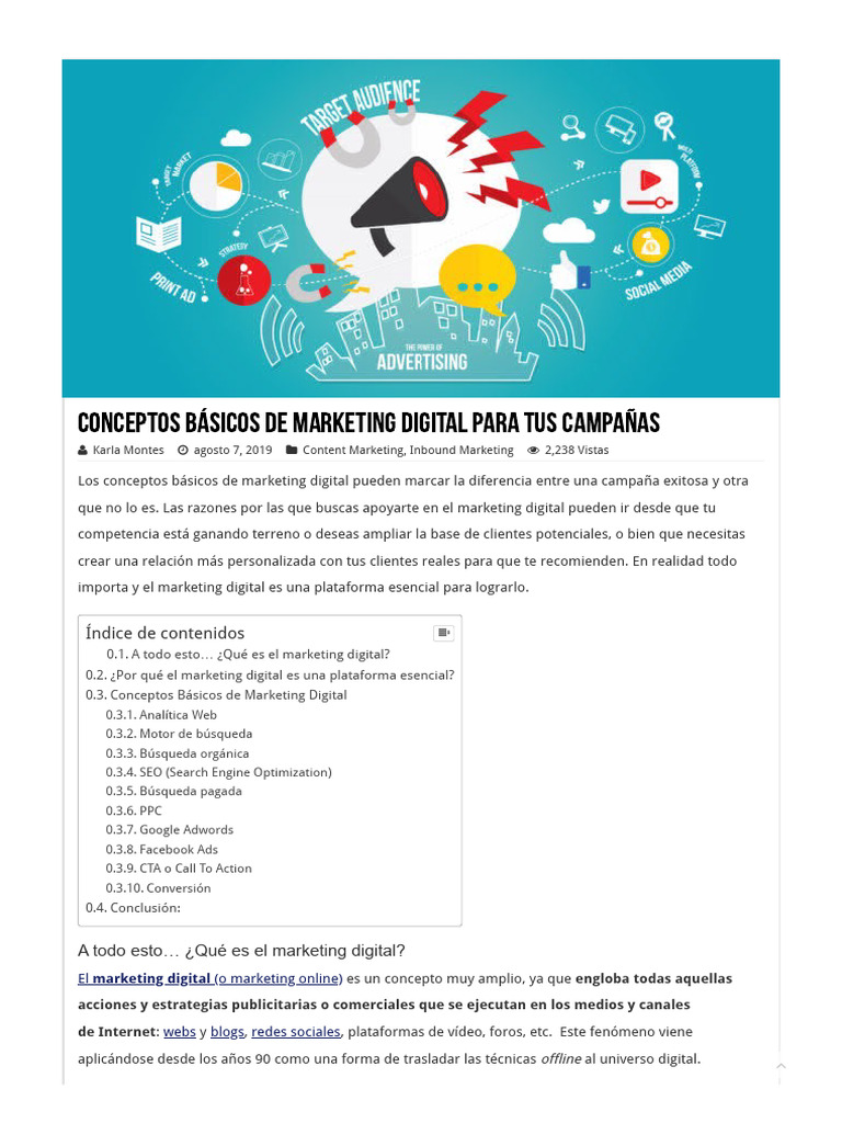 Fundamentos del Marketing Digital | PDF | Publicidad digital ...