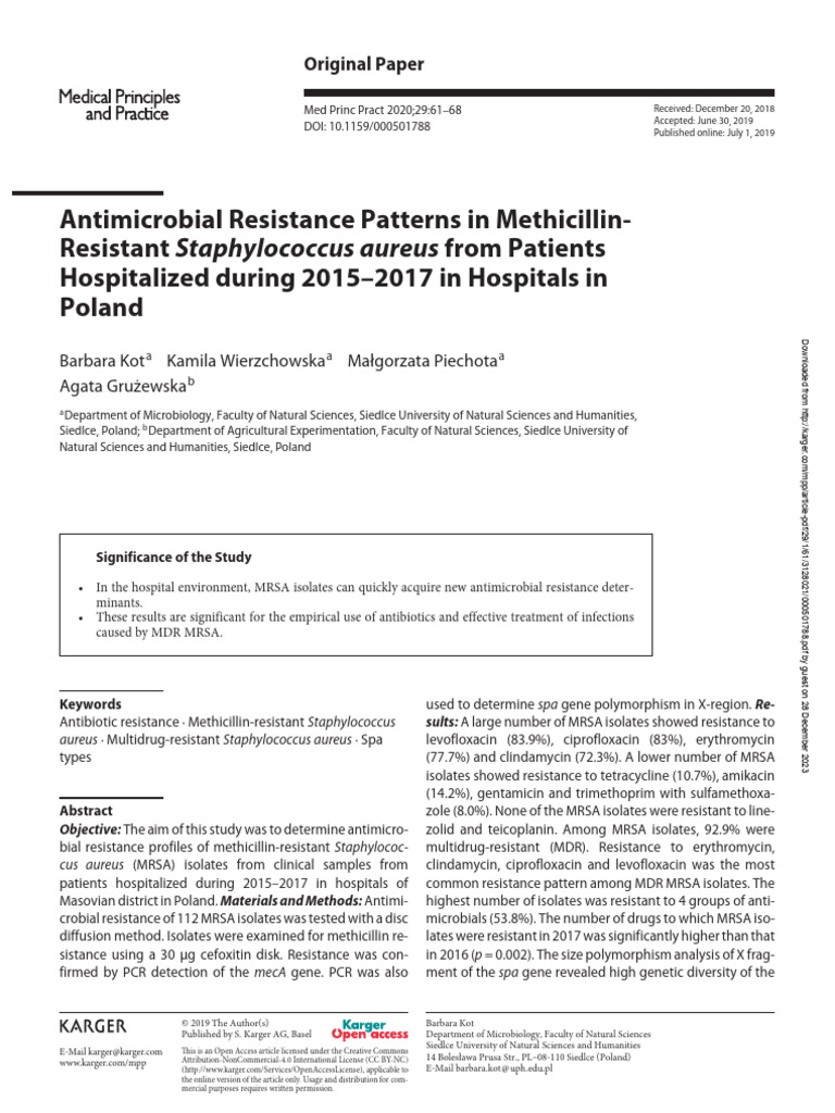 Staphylococcus Aureus | PDF | Methicillin Resistant Staphylococcus ...