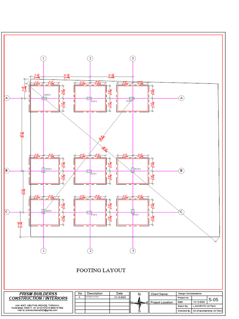 Plan de Fondation - Mehtab Arcade | PDF