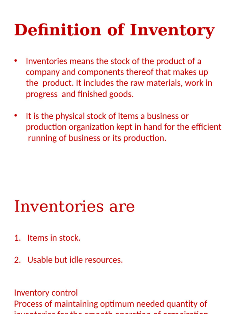 Understanding Inventory Management Basics | PDF | Inventory | Expense
