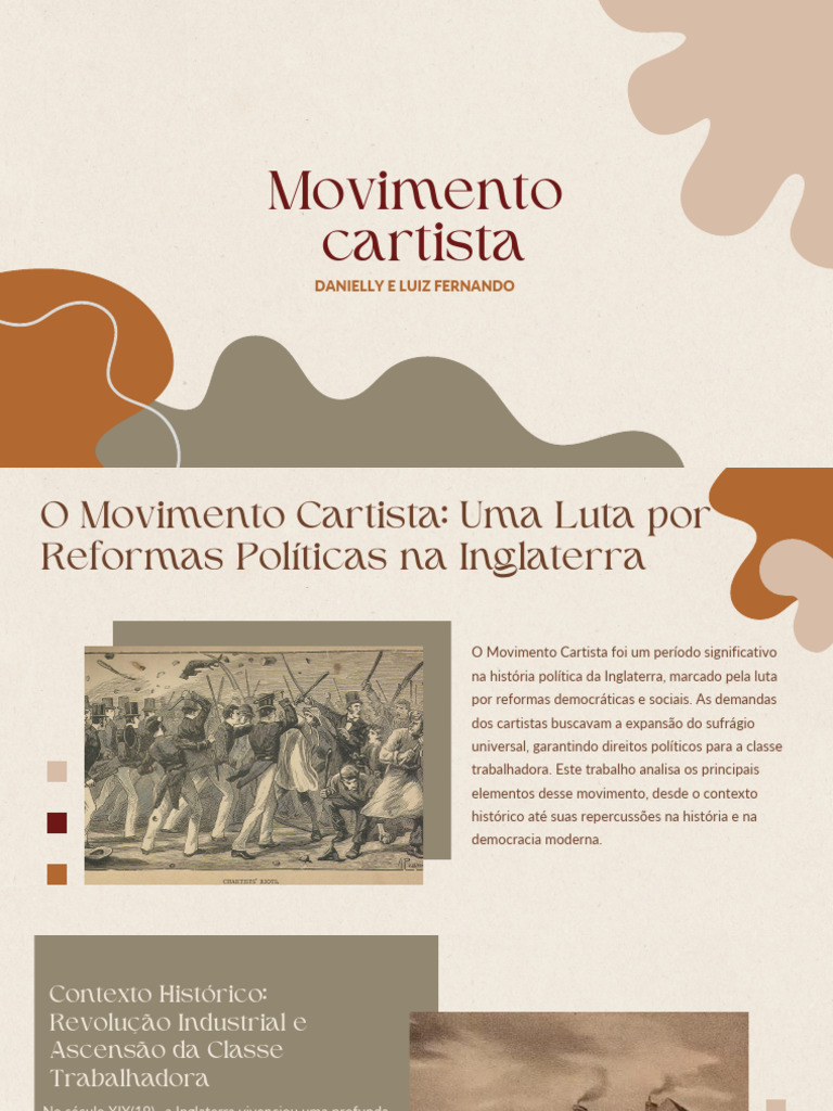 Movimento Cartista: Luta por Direitos na Inglaterra | PDF | Democracia ...