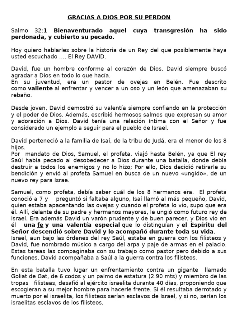 Errores y Redención del Rey David | PDF | David | Saulo