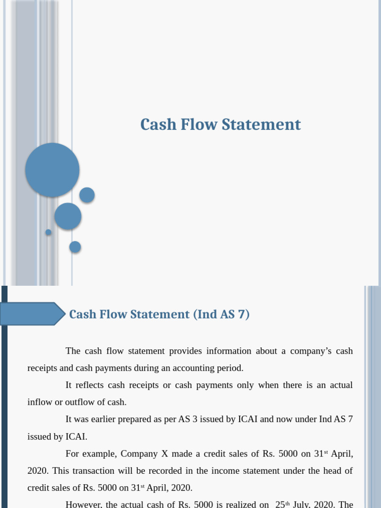 Understanding Cash Flow Statements | PDF | Expense | Cash Flow Statement