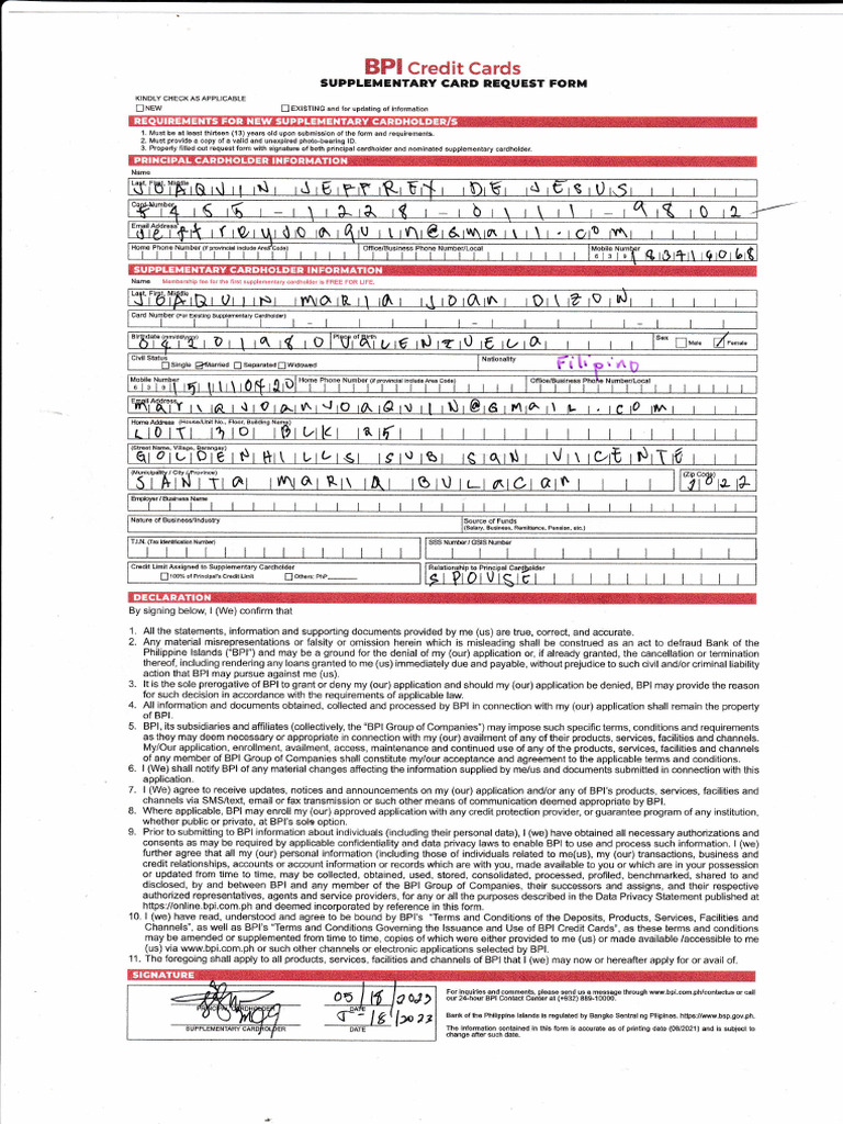Supplementary Request Form | PDF | Justice | Crime & Violence