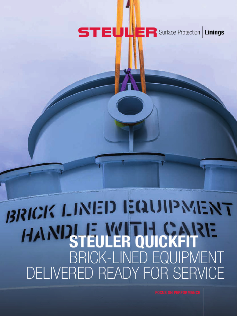 Steuler QuickFit: Efficient Lining Solutions | PDF | Brick | Natural Rubber