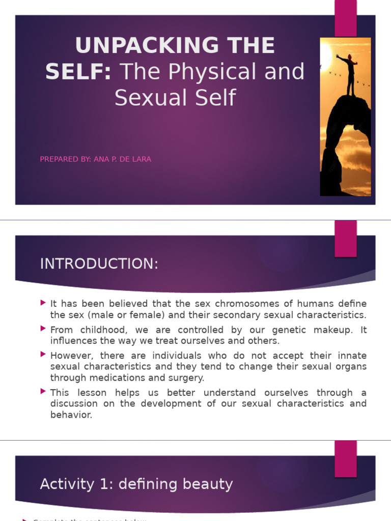 Chapter 2 The Physical and Sexual Self Part 1 | PDF | Puberty | Orgasm