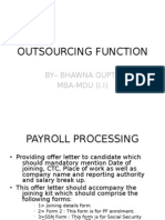 Outsourcing Function