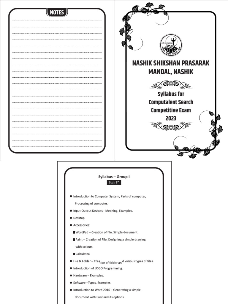 Nashik Shikshan Prasarak | PDF | Encodings | Arithmetic