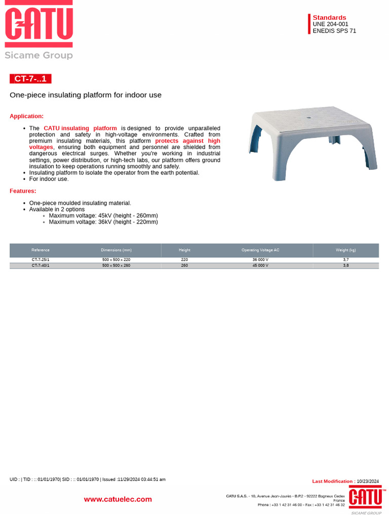 High-Voltage Insulating Platforms | PDF