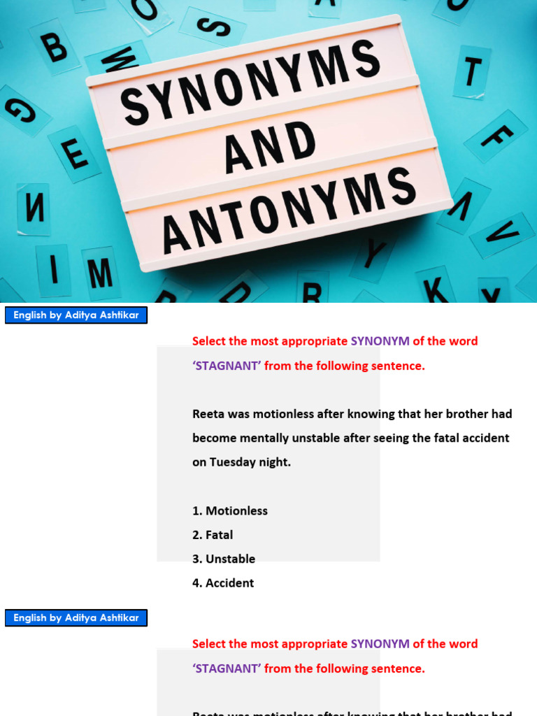 TOP SYNONYMS AND ANTONYMS visual data 4