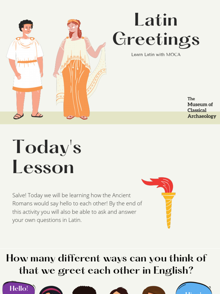 Latin 20greetings 20powerpoint | PDF | Ancient Rome