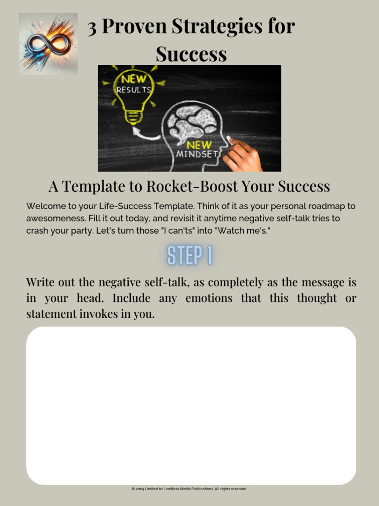 3 Proven Strategies For SuccessSheet PDF(00)