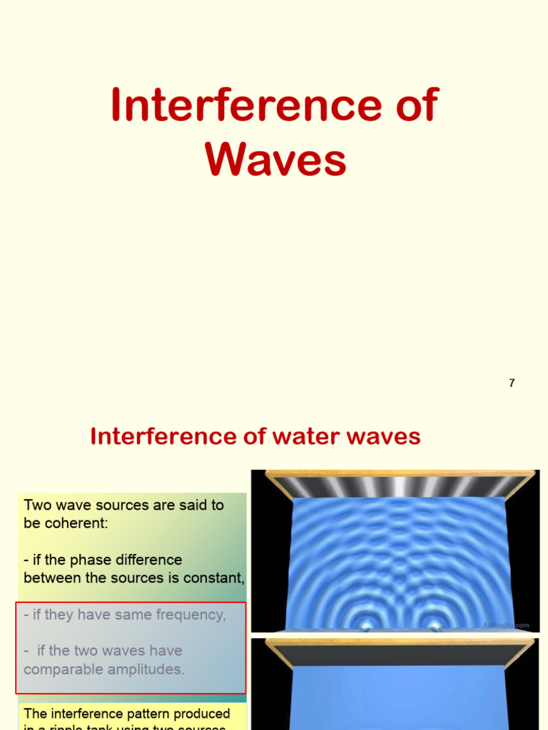 Wave Interference: Concepts & Experiments | PDF | Interferometry | Optics