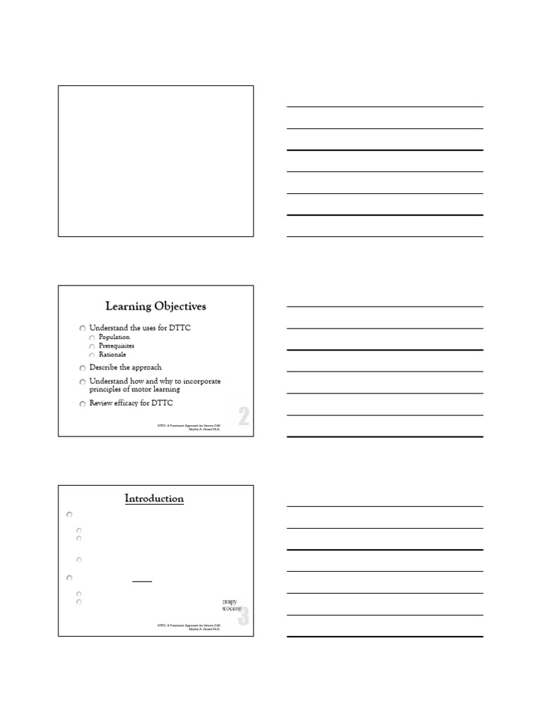 DTTC for Severe Childhood Apraxia | PDF | Speech | Cognitive Science