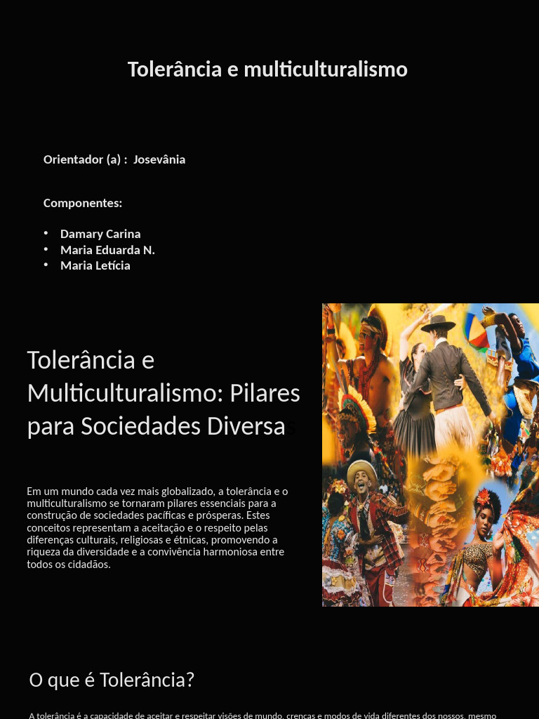 Tolerância e Multiculturalismo: Fundamentos | PDF | Sociologia ...