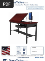 Freedom Drafting Table (FRDT Series) Assembly Instructions