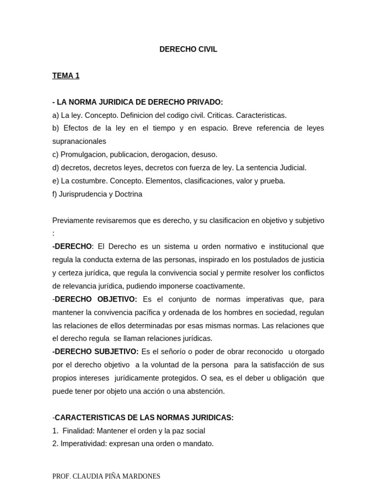 Fundamentos del Derecho Civil y Normas | PDF | Caso de ley | Sentencia ...