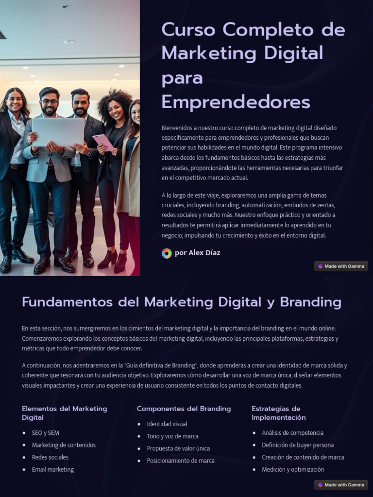 Curso SEO y Marketing Digital para Emprendedores | PDF | Publicidad ...