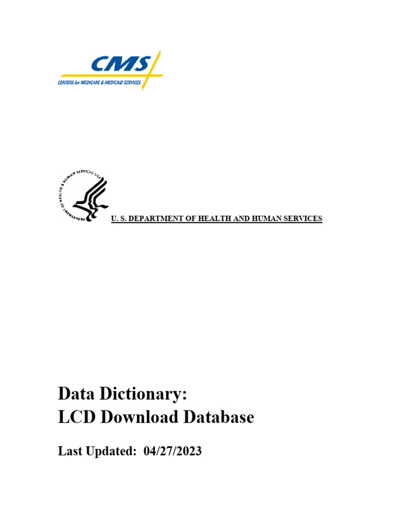 LCD Download Data Dictionary Guide | PDF | Liquid Crystal Display ...