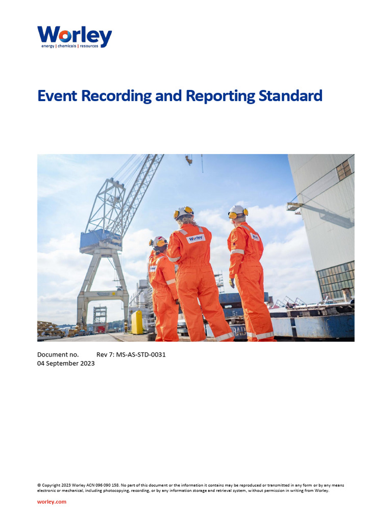 Rev 7 Event Reporting Standards | PDF | Causality | Information
