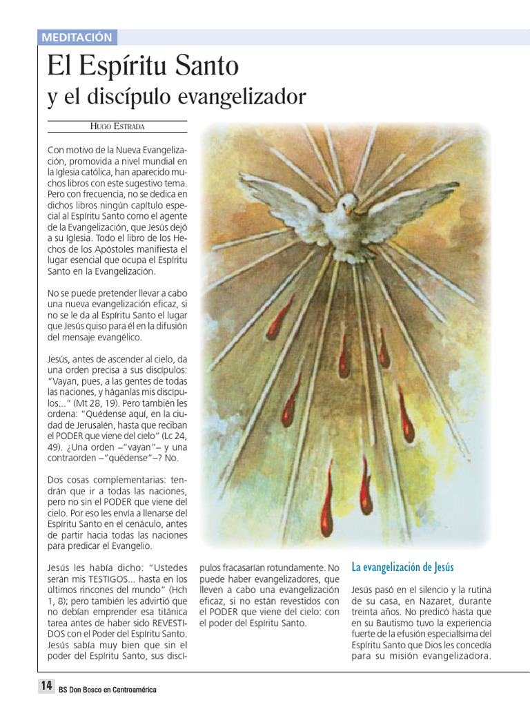 El Espíritu Santo en la Evangelización | PDF | Jesús | espíritu Santo