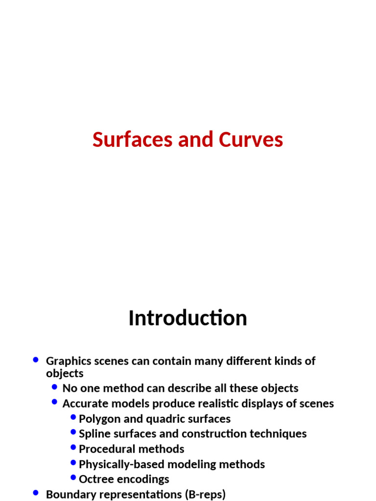 Surfaces Containing Curves Explained | PDF | Spline (Mathematics ...