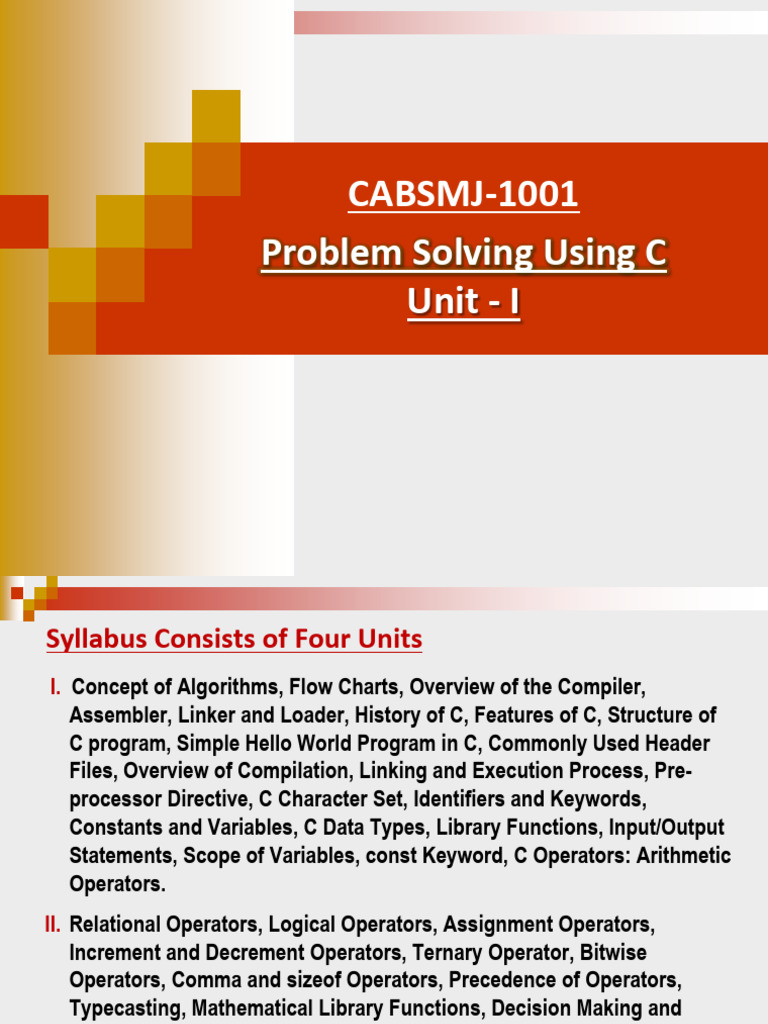 C Programming Problem Solving Guide | PDF | Algorithms | Library ...