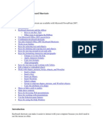 Power Point 2007 Keyboard Shortcuts