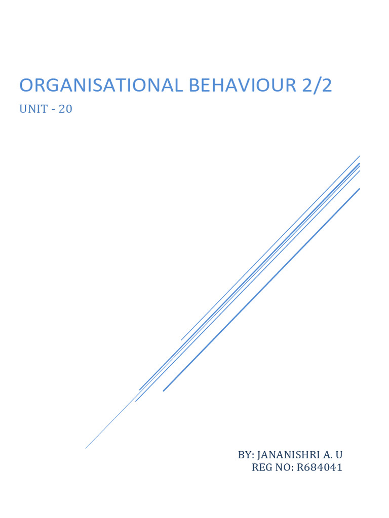 Ob Part 2 Pdf Pdf Organizational Culture Organizational Behavior