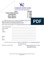 Sponsor Response Form 2012