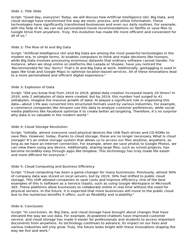 Slide 1 | PDF | Cloud Computing | Artificial Intelligence