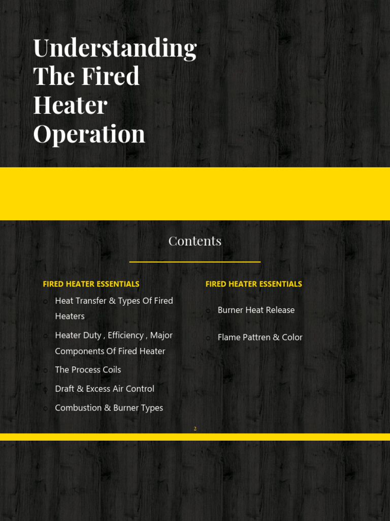 Fired Heater Operation Essentials | PDF | Combustion | Heat Transfer