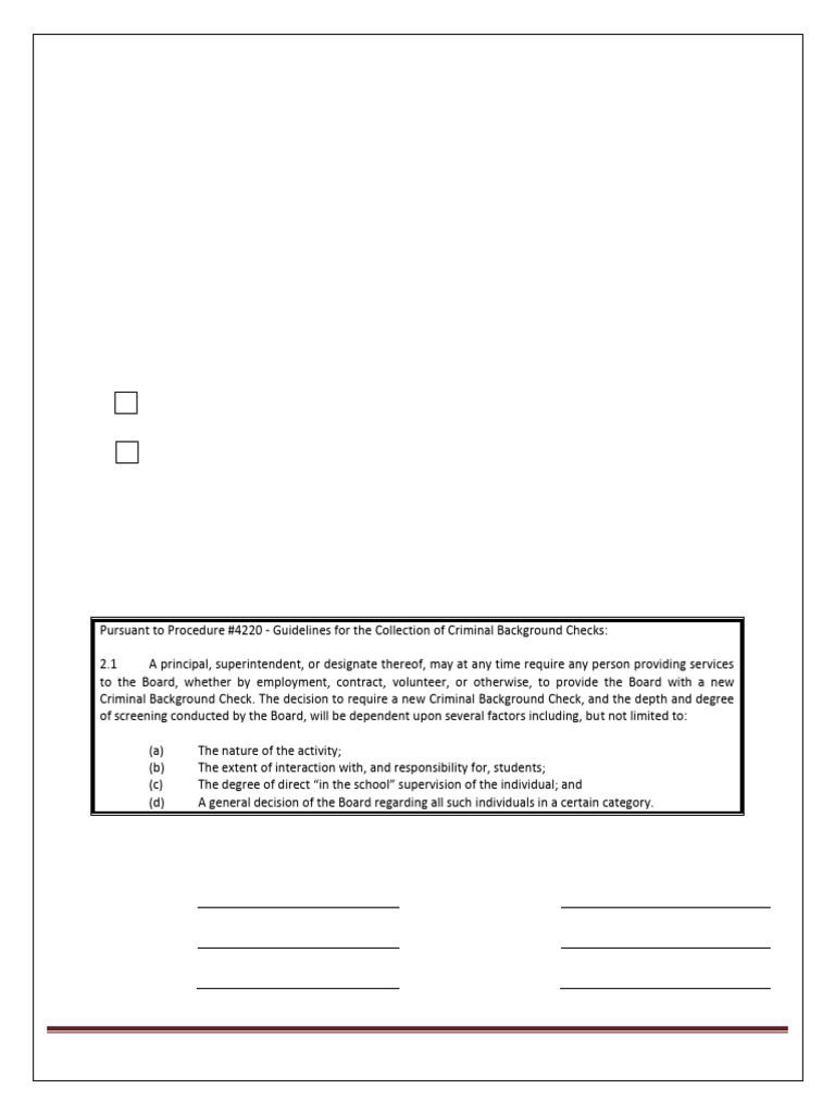 Annual Offence Declaration for Volunteers | PDF | Criminal Record ...