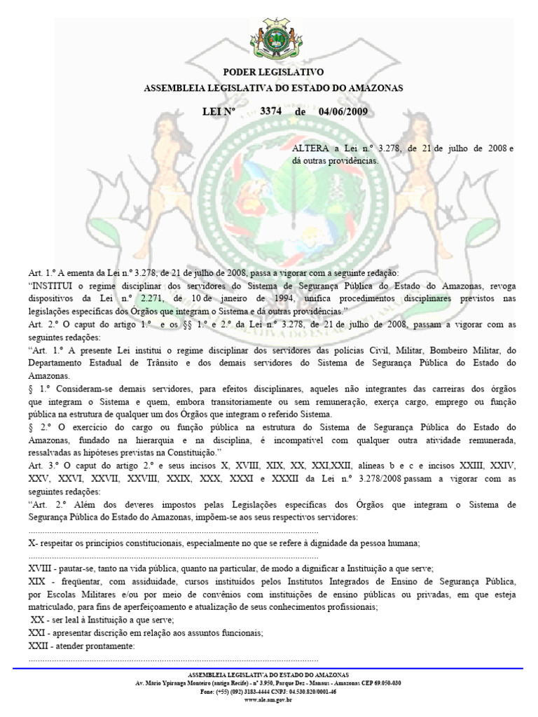 7829 Texto Integral | PDF | Sanções (jurídico) | Polícia