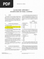 ASME 8 Div 1 Appendix 7 Examination of Steel Castings