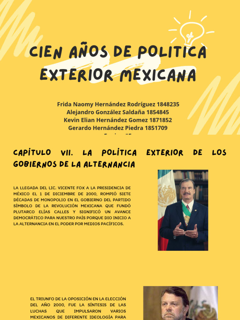 Política Exterior Mexicana: Alternancia y Desafíos | PDF | México ...