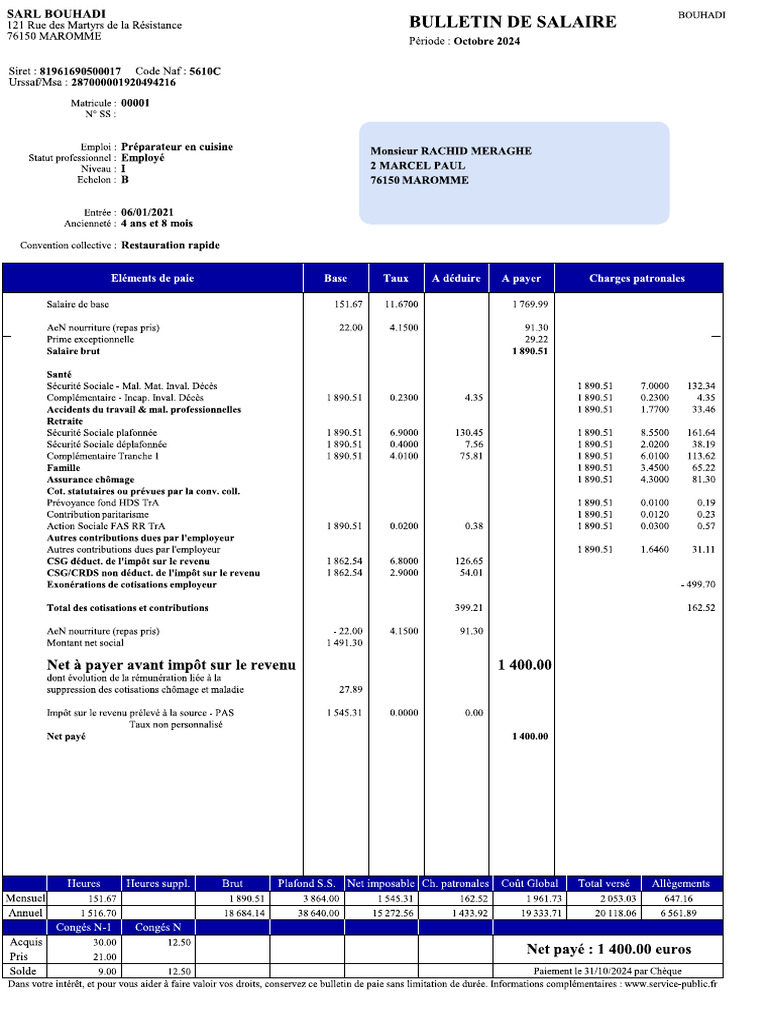 Bouhadi - Bs Merache R 10-2024 | PDF