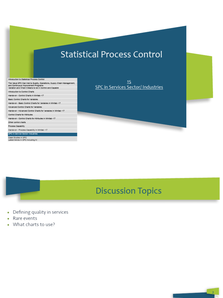 Statistical Process Control In Services Pdf Business Process Business