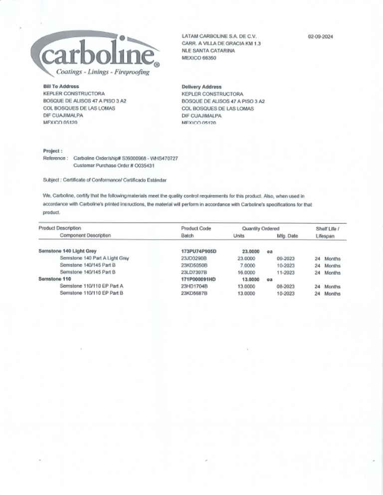 Semstone 110 y 140 | PDF