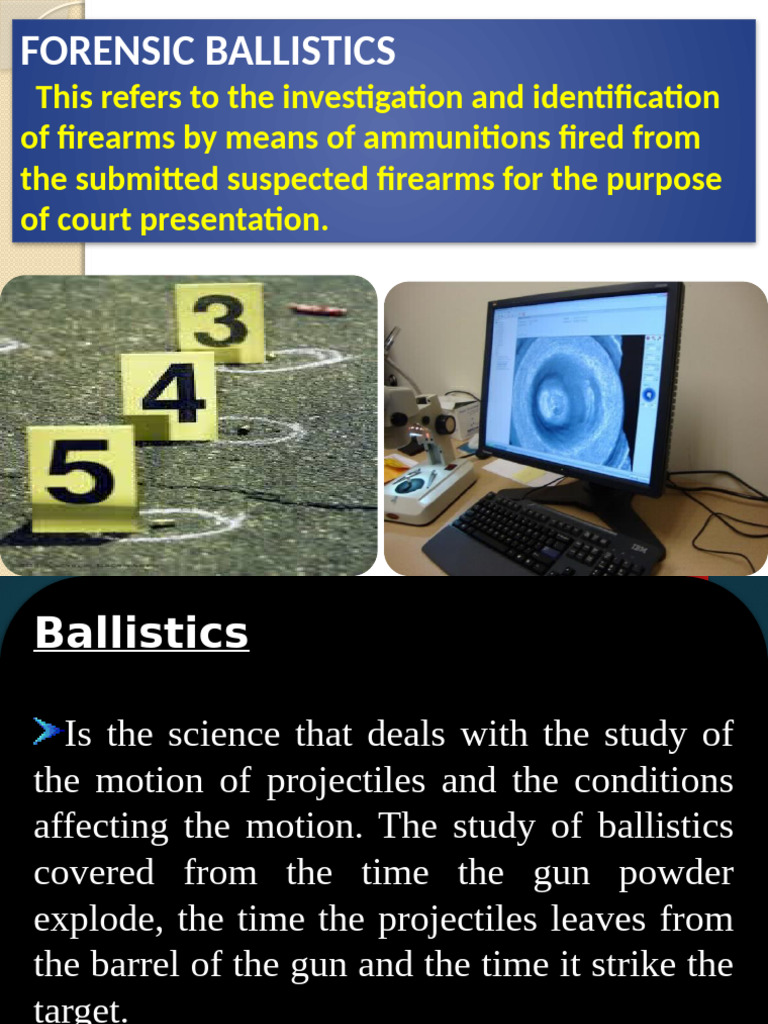 Forensic Ballistics Overview | PDF | Gun Barrel | Revolver