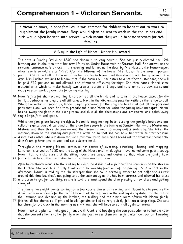 Comprehension test 1 pdf