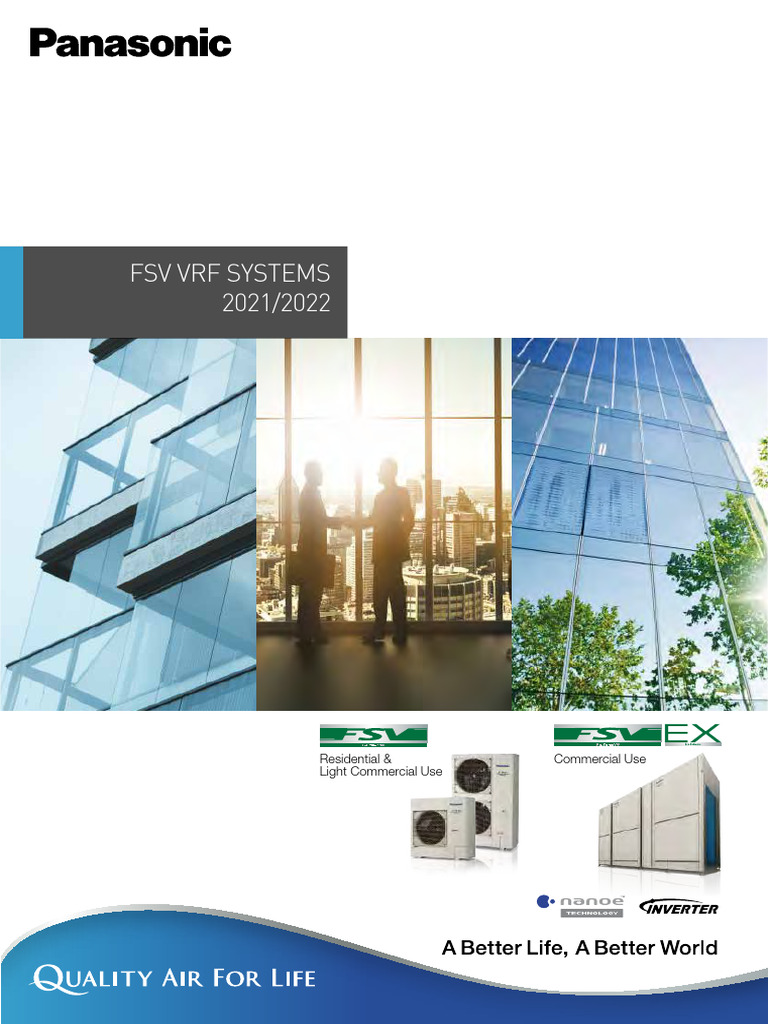 Panasonic FSV-EX VRF System Overview | PDF | Air Conditioning | Heat ...