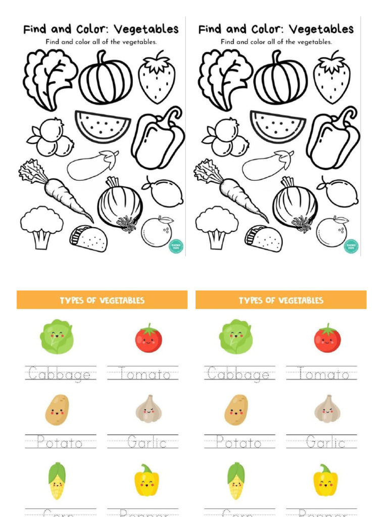 Vegetables 1 | PDF