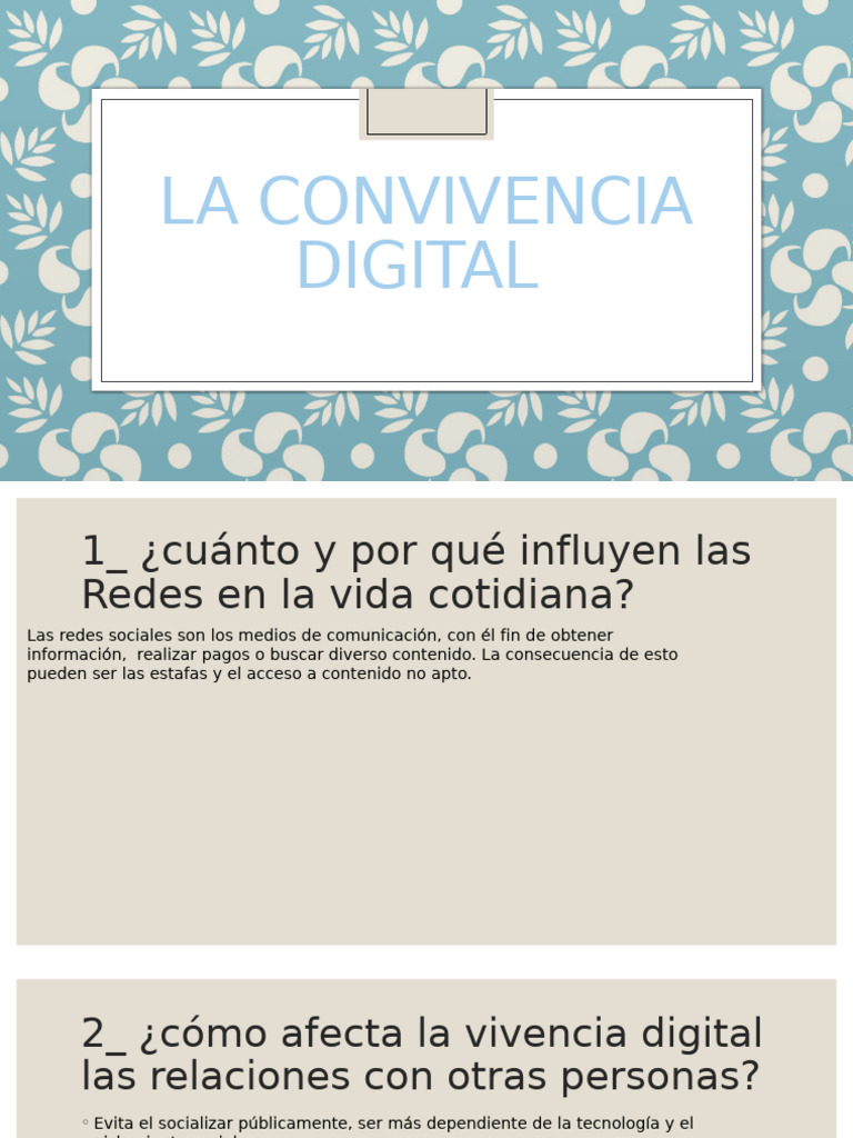 Impacto de lo Digital en la Vida Cotidiana | PDF