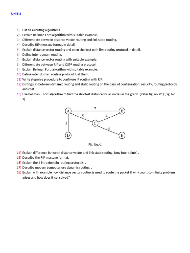 Routing Algorithms and Protocols Explained | PDF