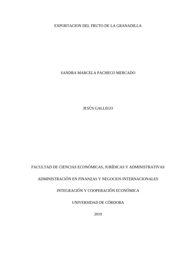 Investigacion de producto para exportar a brasil word pdf brasil