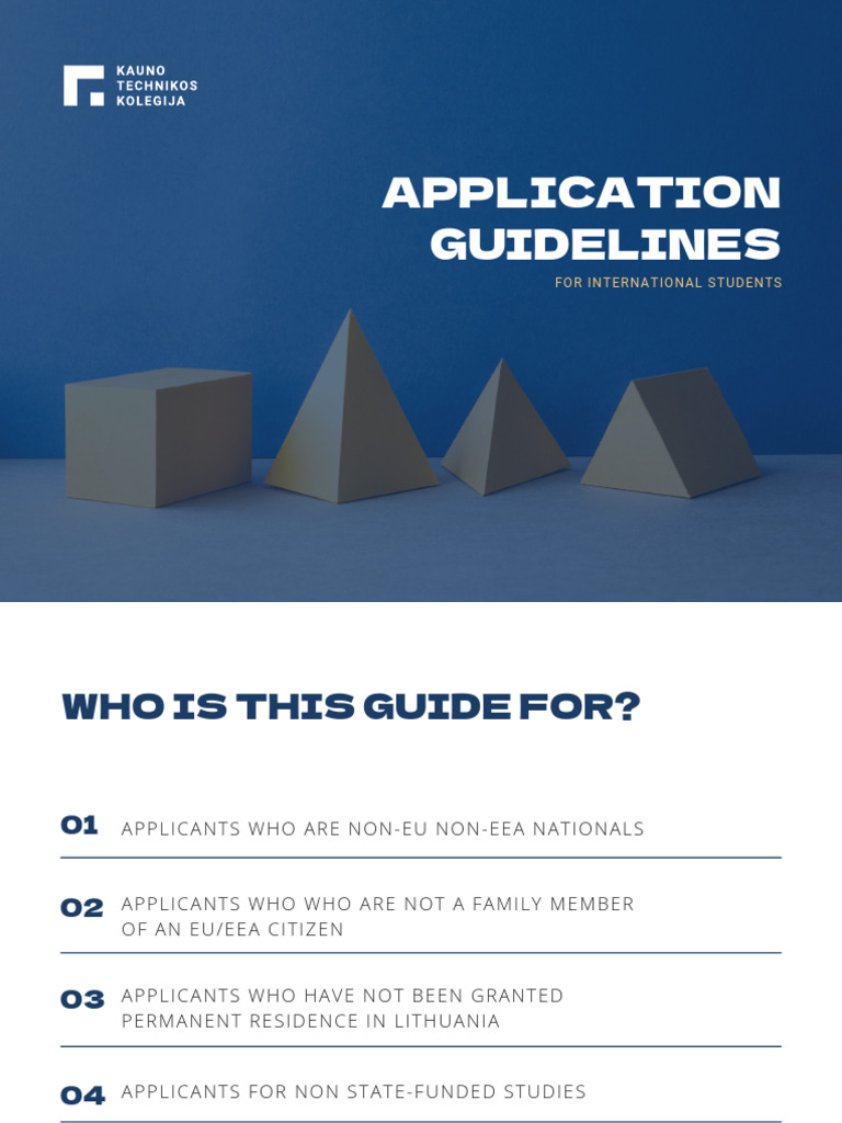 KTK Application Guidelines For International Students | PDF | Travel ...